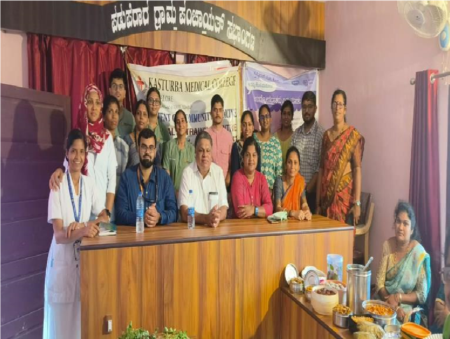 Community members at breastfeeding awareness