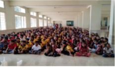 Students attending health session