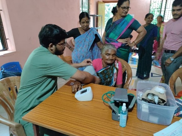 Blood pressure checkup
