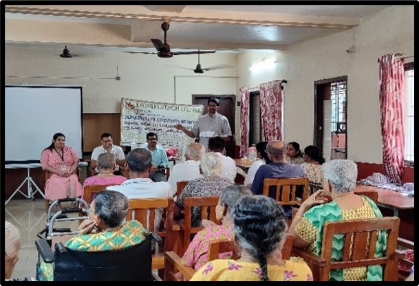 Health camp at Arnold old age Nivas