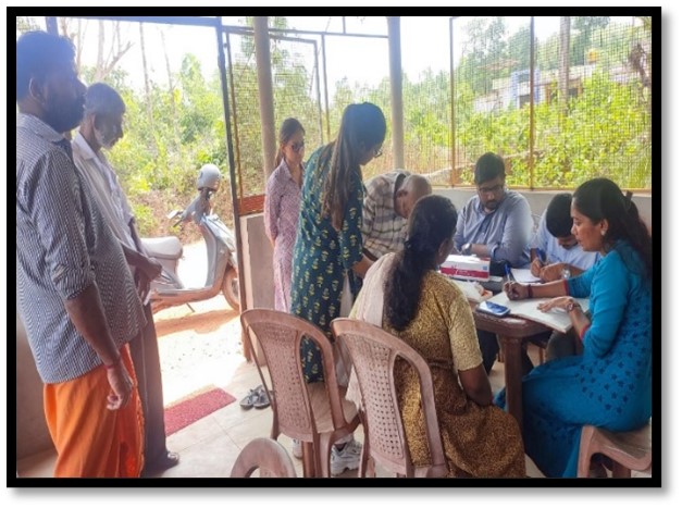 Screening near Abba gadaraga Temple