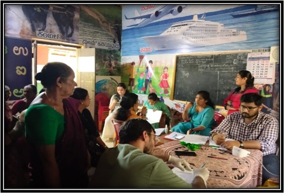 Health checkup at Kilenjoor Anganwadi